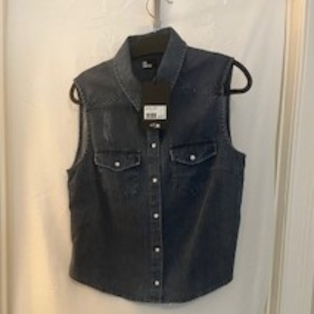 Denim Snap Vest